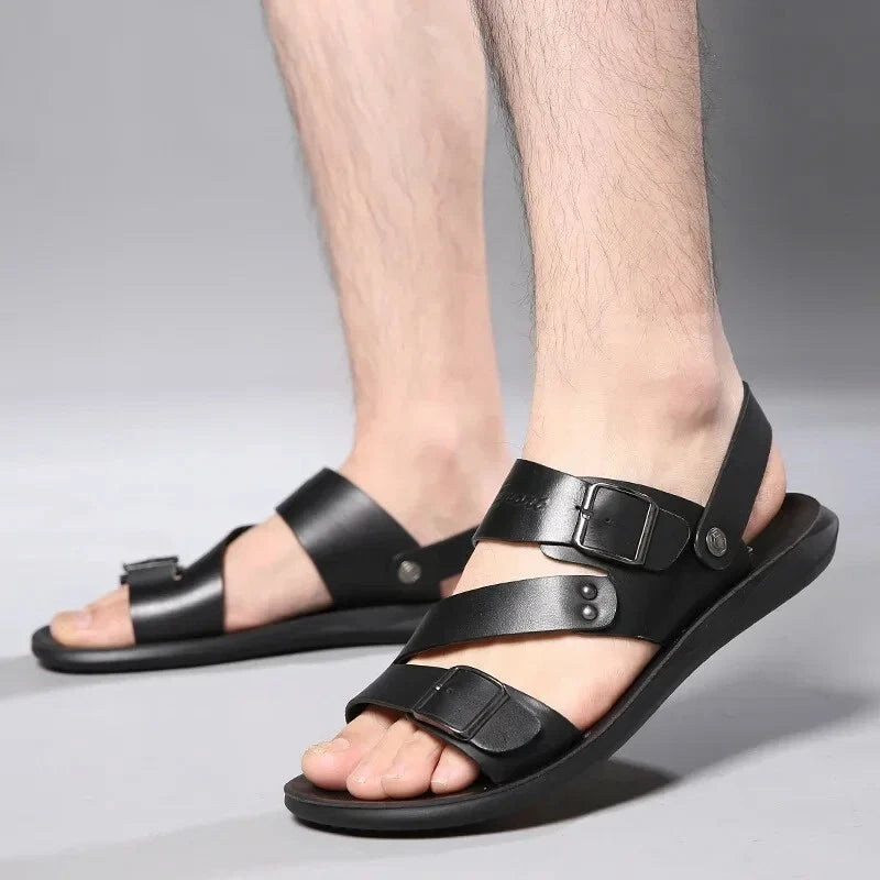 Men's Sandals Casual Beach Shoes One Shoe Two Use Men's Slippers Comfortable Bre