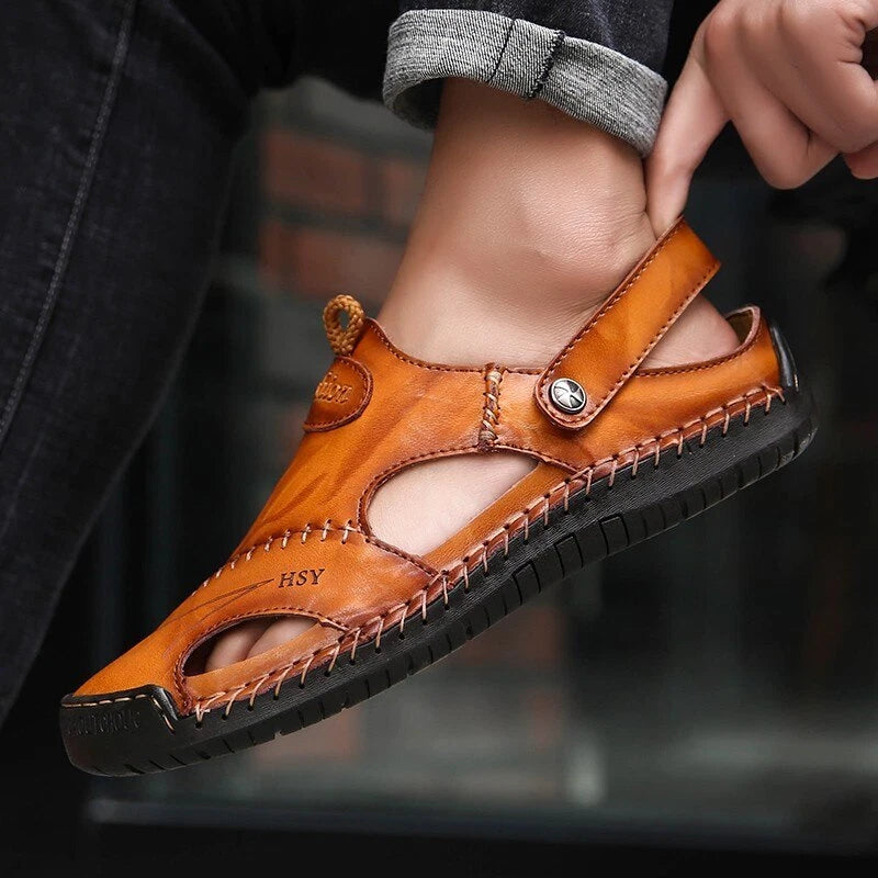 Men's Beach Sandals Breathable Summer Slides Outdoor Non-slip Slippers
