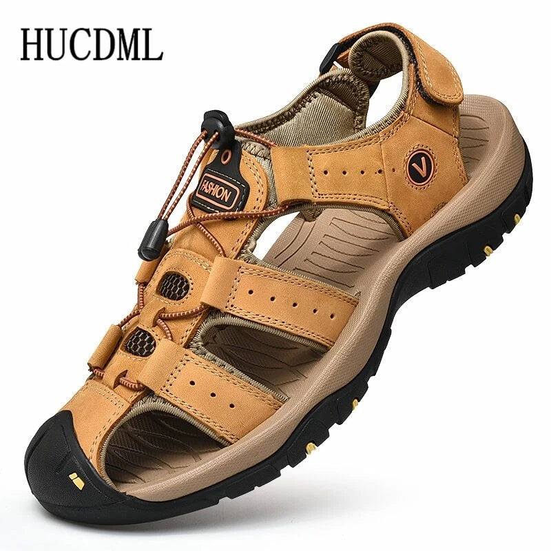 Men Sandals Summer Anti-collision Toe Treking Casual Shoes Hiking Beach Slippers