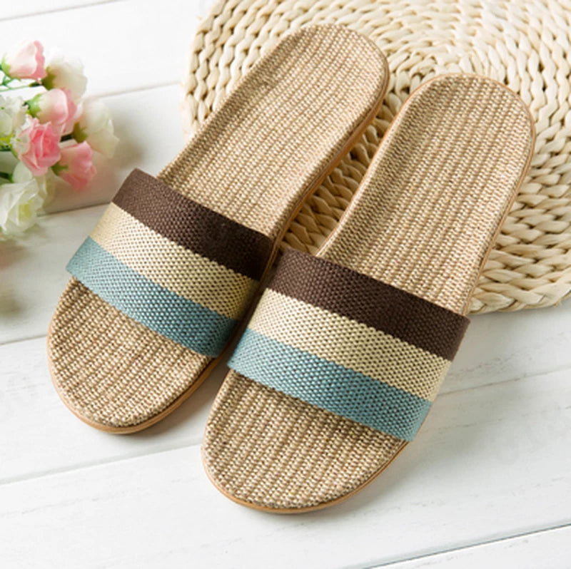 Fashion Men Slip on Slides Indoor Home Slippers Summer Sandal Casual Beach Shoes