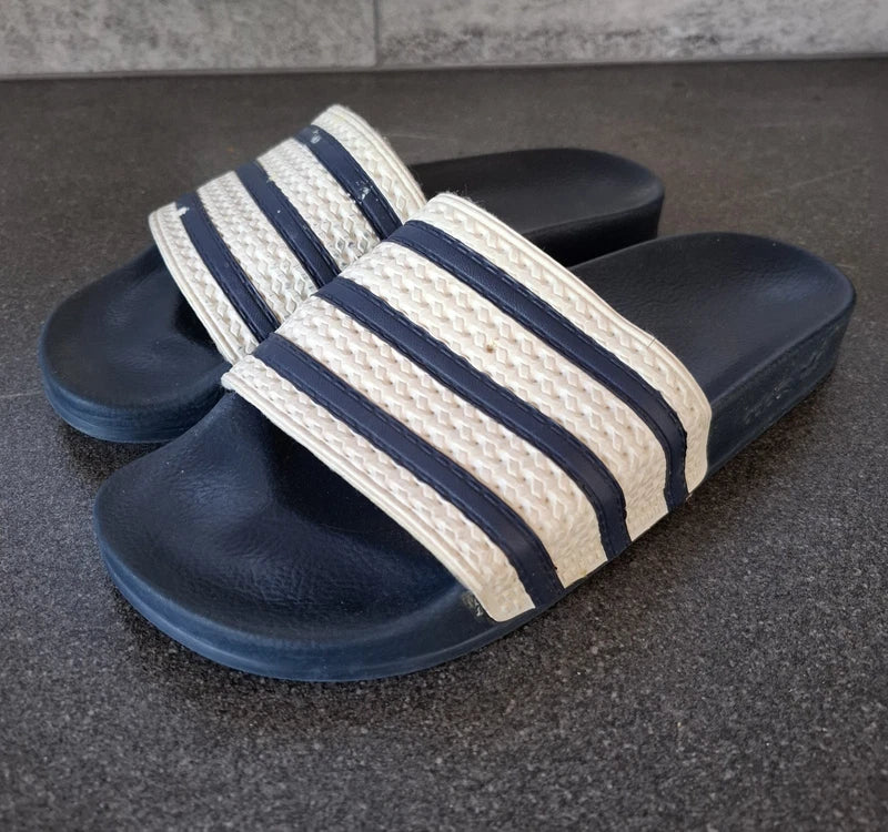 ADIDAS Slides Sandals Flip-Flops Black EU 41 US 8 UK 8 - FREE SHIPPING WORLDWIDE