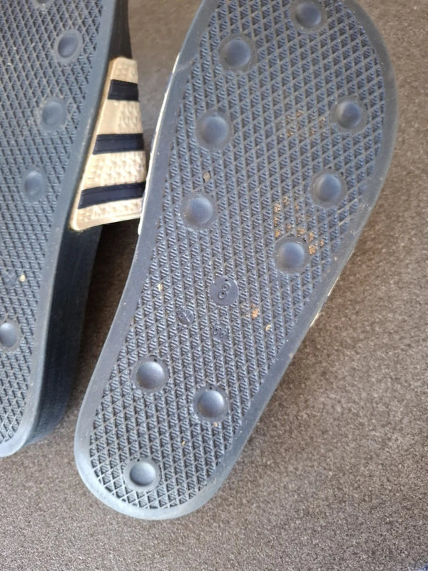 ADIDAS Slides Sandals Flip-Flops Black EU 41 US 8 UK 8 - FREE SHIPPING WORLDWIDE