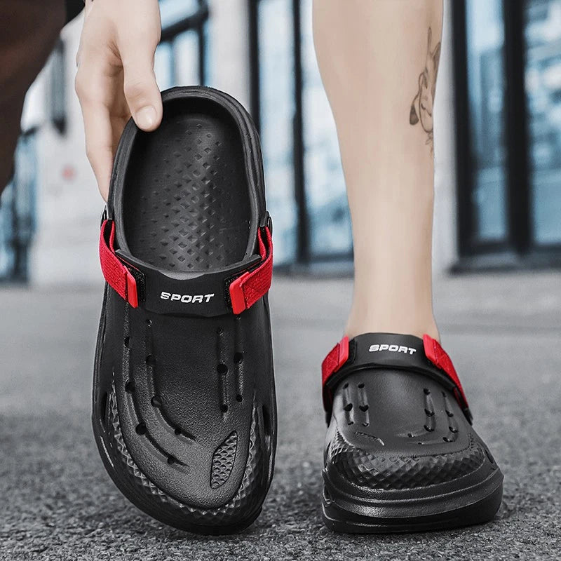 Men's Slip on Garden Mules Clogs Shoes Sports Sandals Beach Swim Slippers Shoes