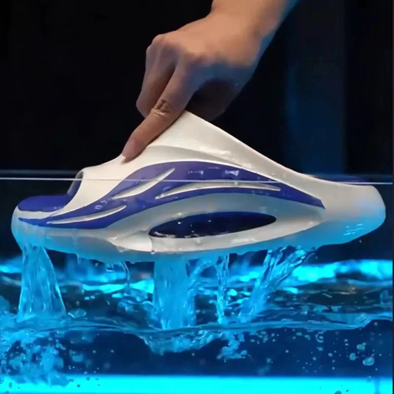 2025 New Men Massage Slippers Slides Indoor Outdoor Sandals Beach Casual