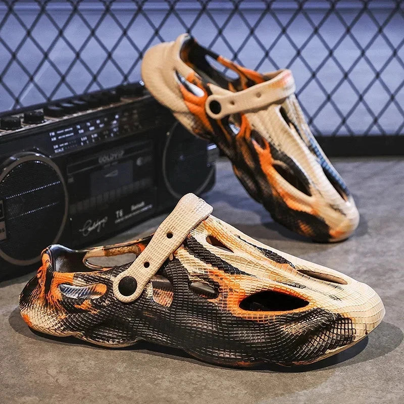 Men Slippers Camouflage Platform Outdoor Summer Clogs Shoe Women Beach Sandals
