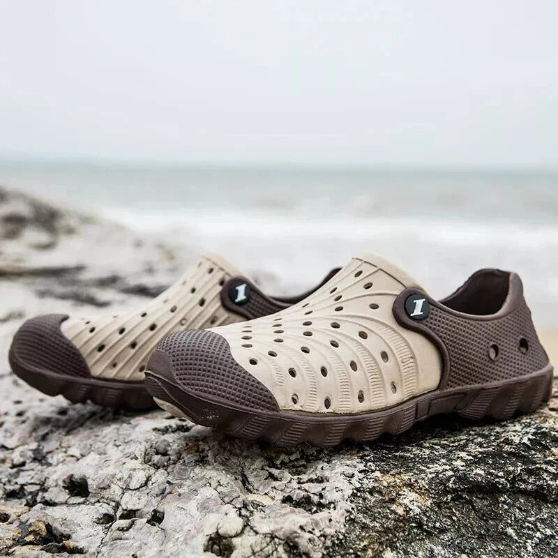 Men's Clogs Slip On Casual Shoes Waterproof Slippers Garden Beach Swim Sandals