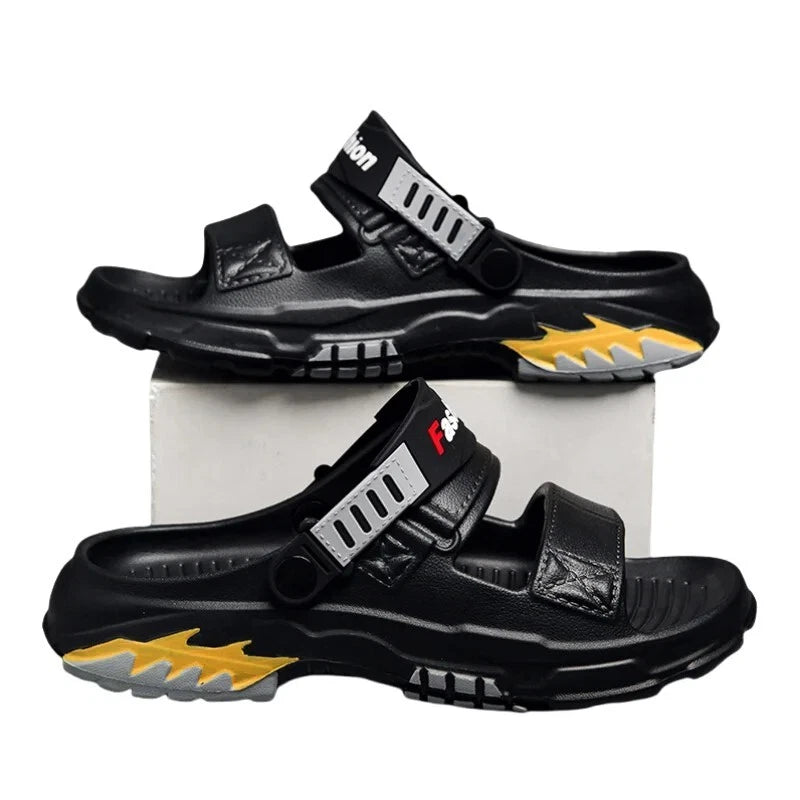 Men's Comfortable Soft Massage Slides Indoor Outdoor Beach Casual Slippers