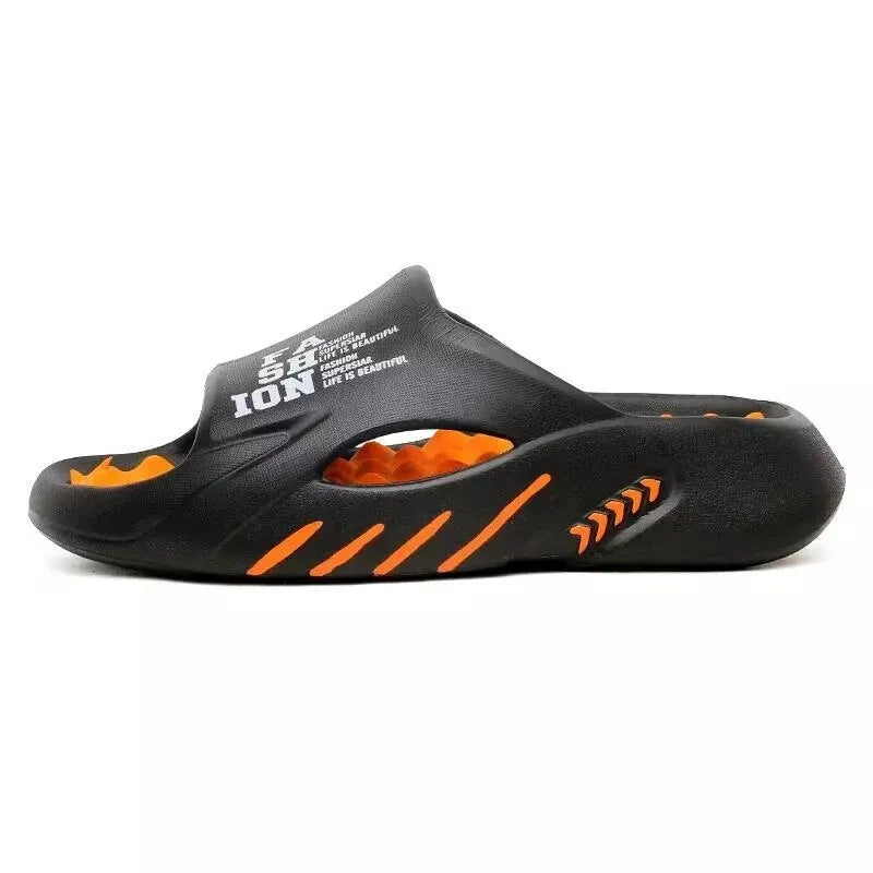 2024 Summer Men Massage Slippers Sides Indoor Outdoor Sandals Beach Casual Shoes