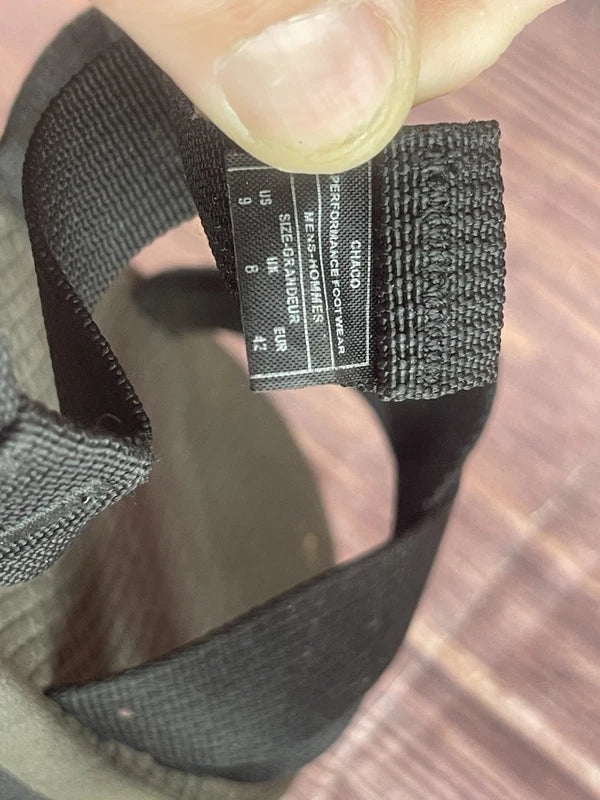 Chaco Sandal Zcloud J100015 Strappy Black Hiking Shoe Mens Size US 9