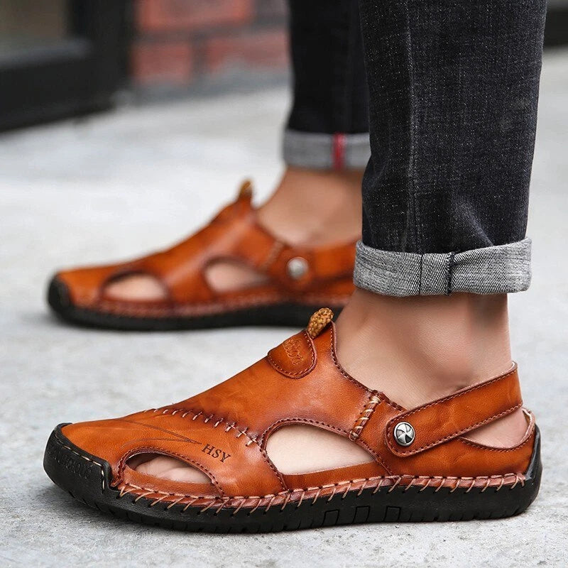 Men's Beach Sandals Breathable Summer Slides Outdoor Non-slip Slippers