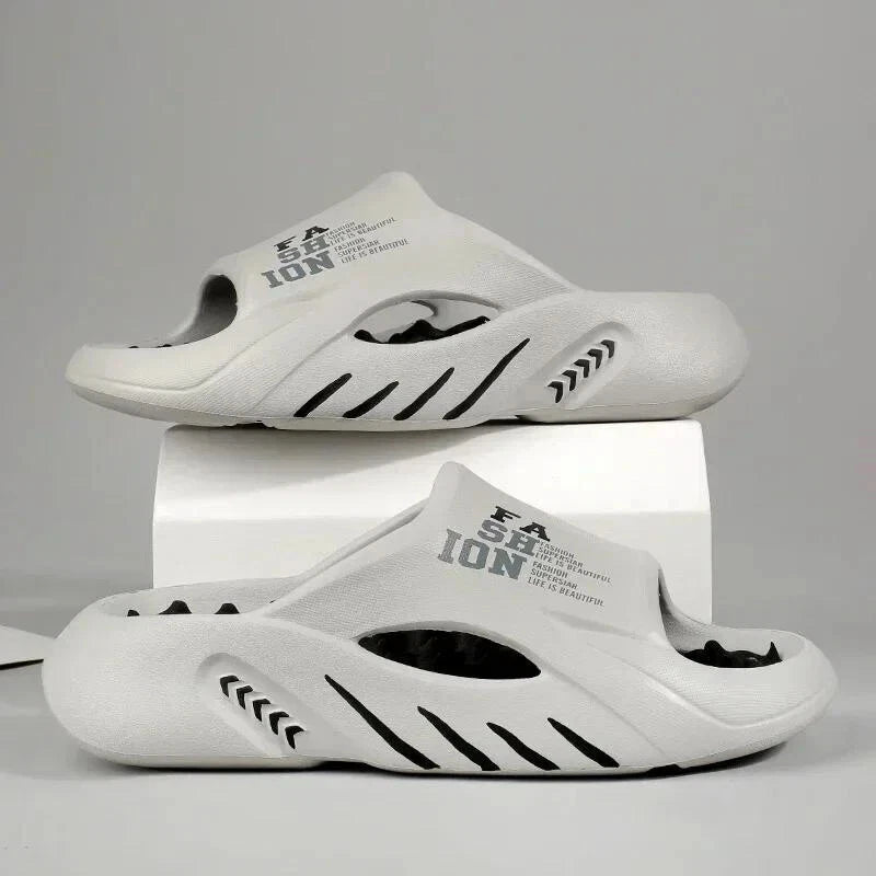 2024 Summer Men Massage Slippers Sides Indoor Outdoor Sandals Beach Casual Shoes
