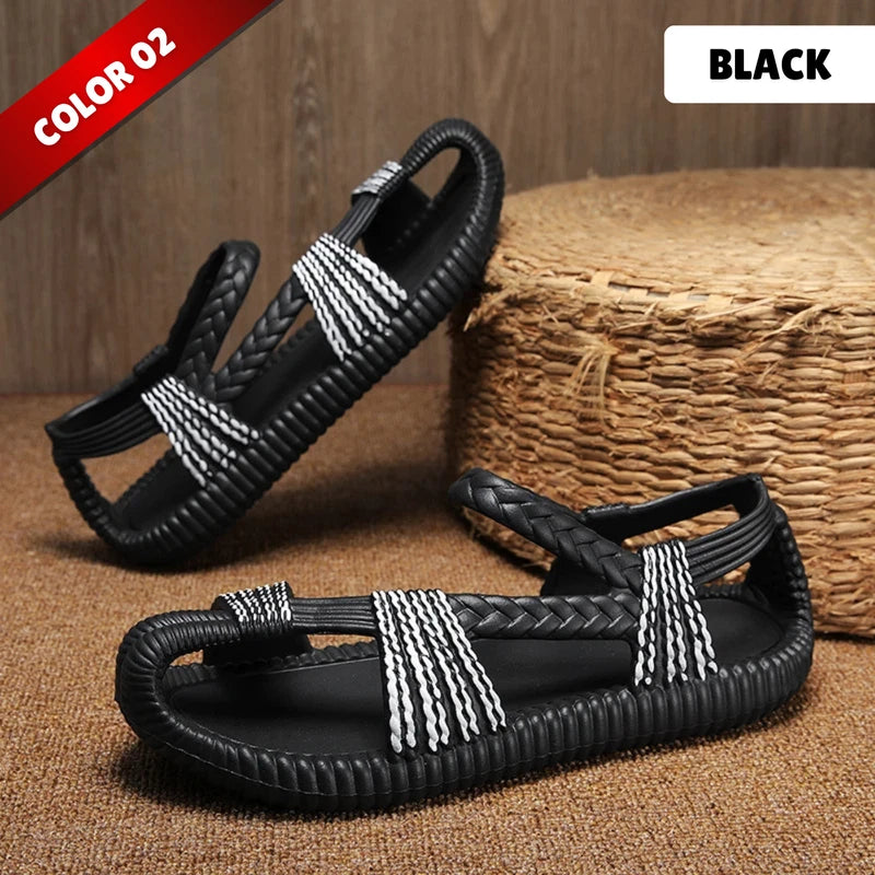 Men's Classic Summer Gladiator Sandals - Lightweight EVA Flip Flops Beach Slides
