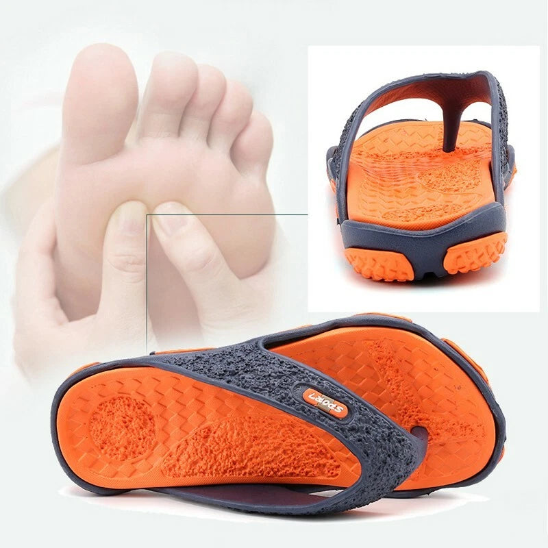 Casual-Summer Mens Flip Flops Sandals Beach EVA Flip-Flops Shoes Shower Slipper