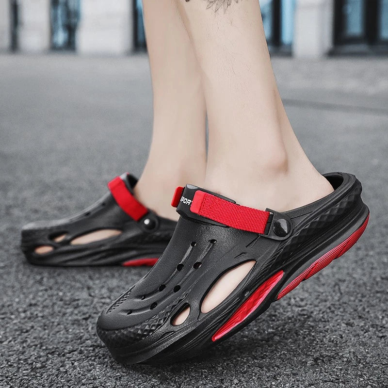 Men's Slip on Garden Mules Clogs Shoes Sports Sandals Beach Swim Slippers Shoes