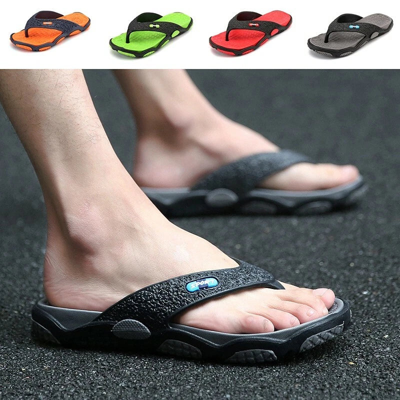 Casual-Summer Mens Flip Flops Sandals Beach EVA Flip-Flops Shoes Shower Slipper