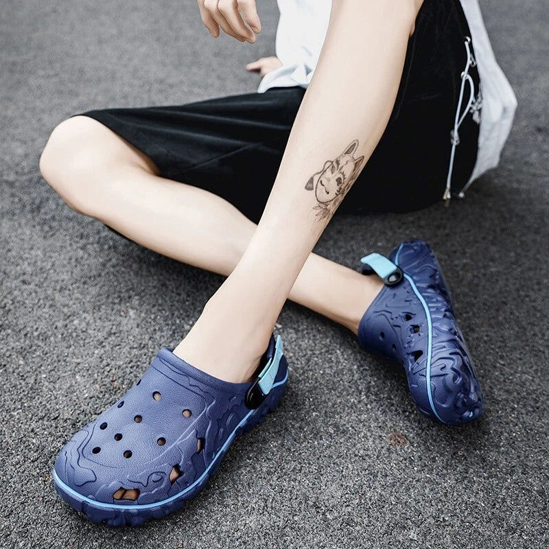 Breathable Men's Garden Clogs Sandals: Non-slip, Slip-on, Summer Beach Slippers