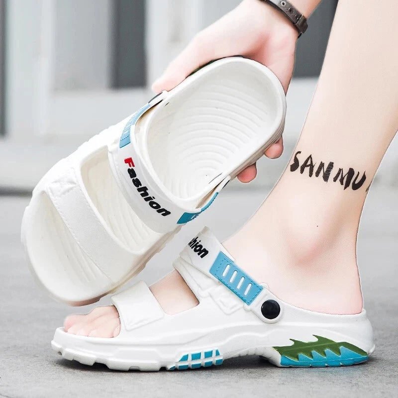 Men's Comfortable Soft Massage Slides Indoor Outdoor Beach Casual Slippers