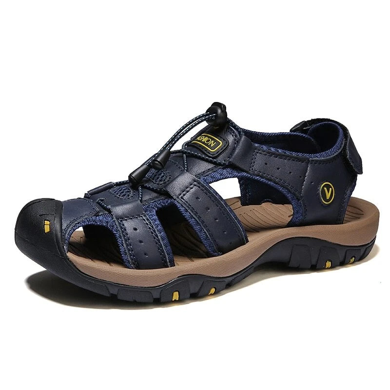 Men Sandals Summer Anti-collision Toe Treking Casual Shoes Hiking Beach Slippers
