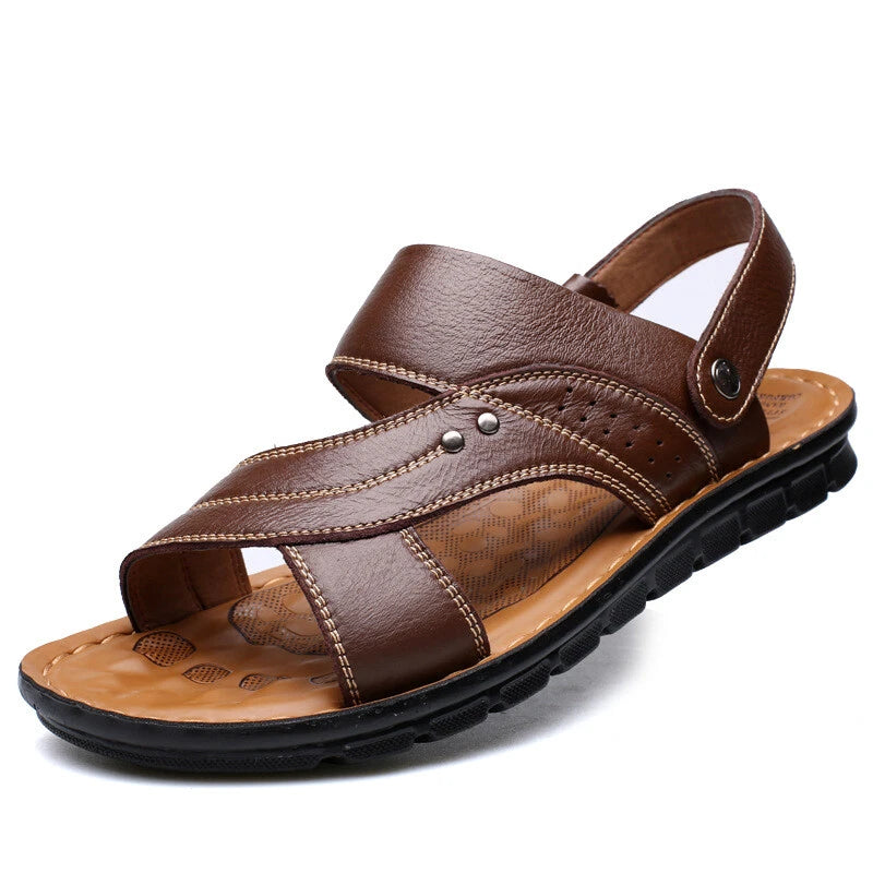 NEW Mens Summer Gladiator Casual Beach Slip On Fisherman Sandals Slippers Shoes