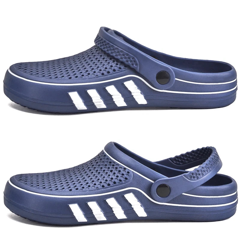 Mens Clogs Summer Slip On Garden Shoes Anti-slip Sandals Water Slippers