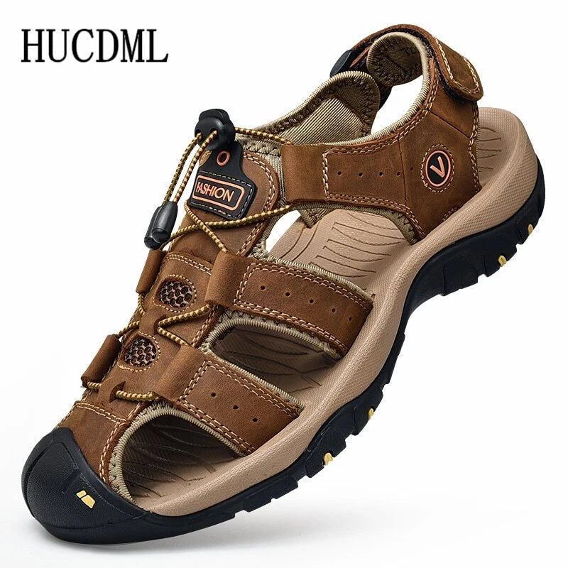 Men Sandals Summer Anti-collision Toe Treking Casual Shoes Hiking Beach Slippers