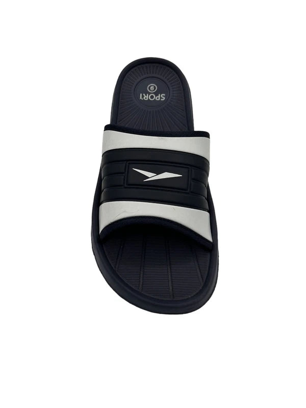 ICS Men's rubber slide sandal slipper Beach Shoe Slip On