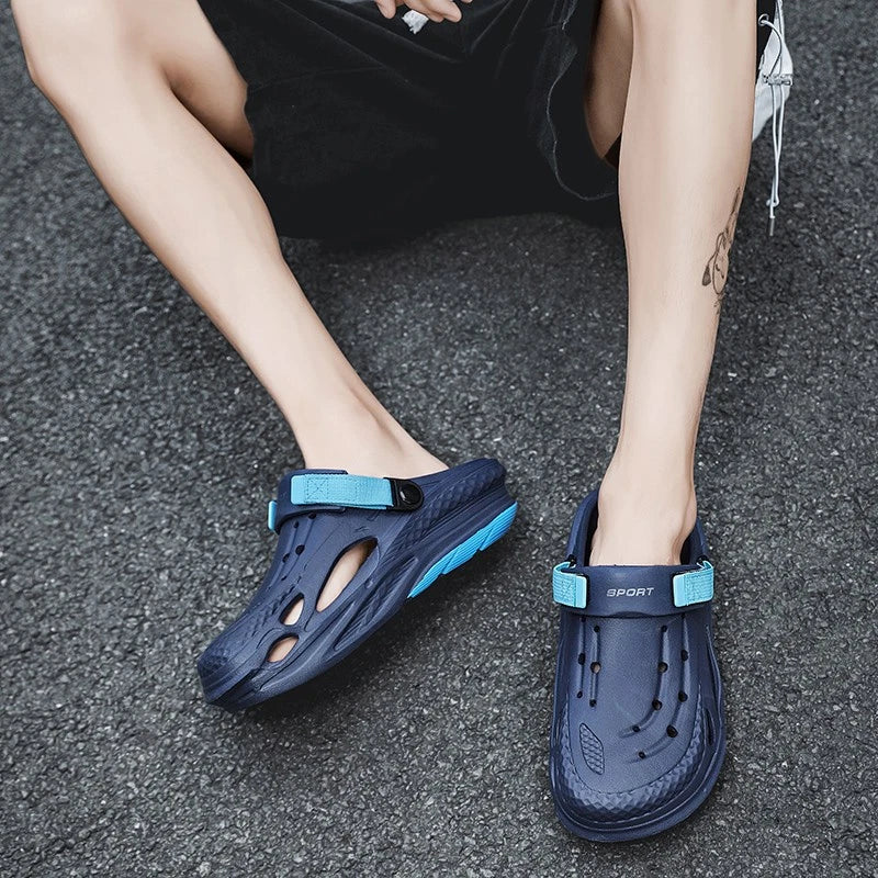 Men's Slip on Garden Mules Clogs Shoes Sports Sandals Beach Swim Slippers Shoes