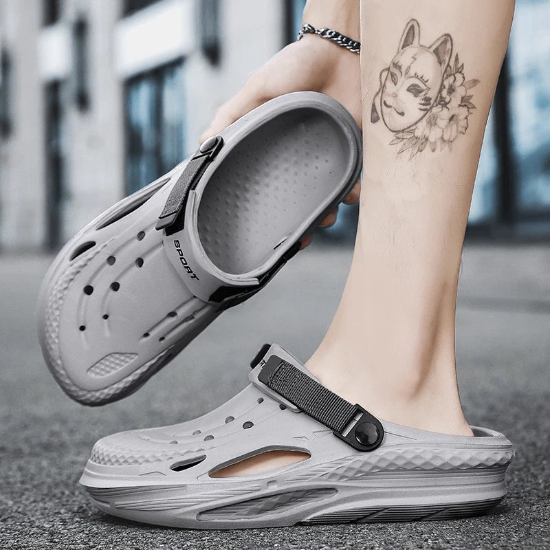 Men's Slip on Garden Mules Clogs Shoes Sports Sandals Beach Swim Slippers Shoes