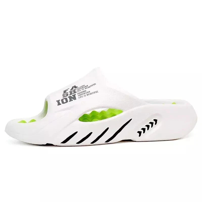 2024 Summer Men Massage Slippers Sides Indoor Outdoor Sandals Beach Casual Shoes