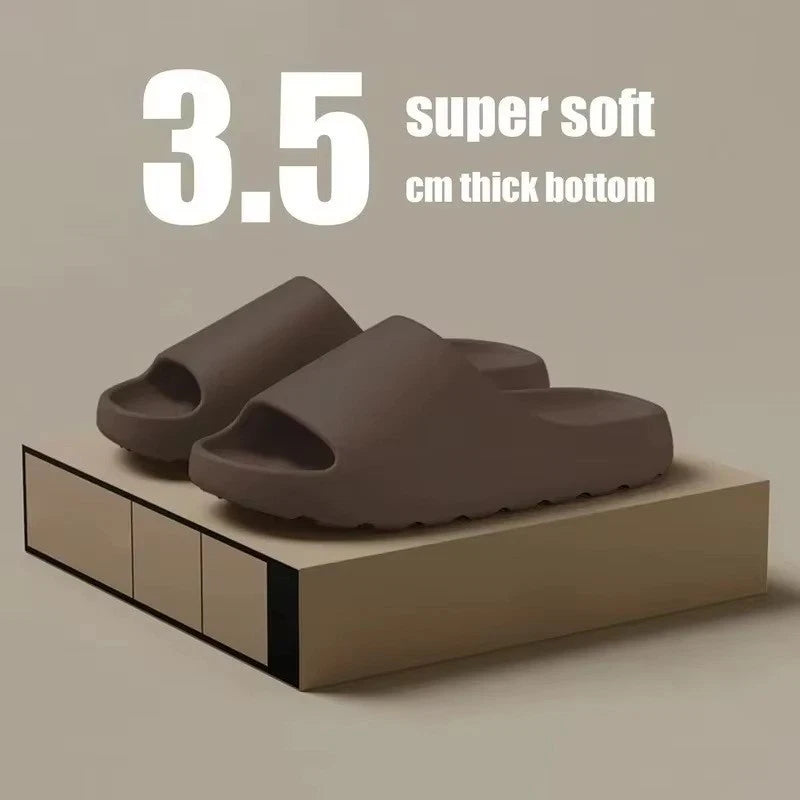 Comfortable Thick Sole Slippers Yeezy Style Summer Beach Slide Sandals (Unisex)