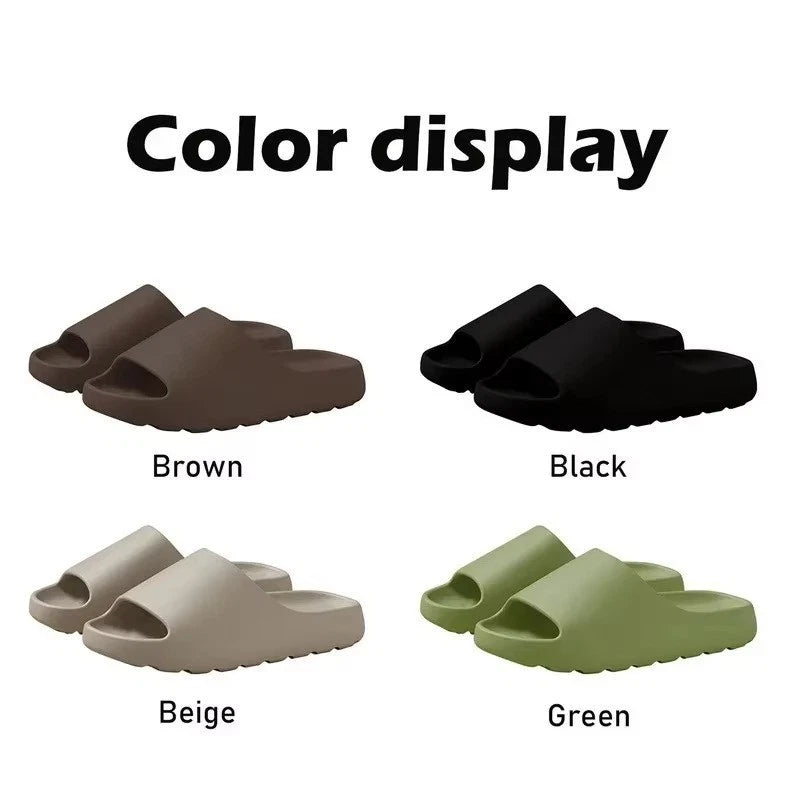 Comfortable Thick Sole Slippers Yeezy Style Summer Beach Slide Sandals (Unisex)