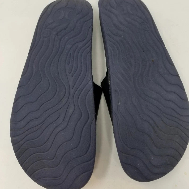 Hurley Men's Navy Black Flip Flops Sliper Slides Beach Shoes Comfortable Size 12