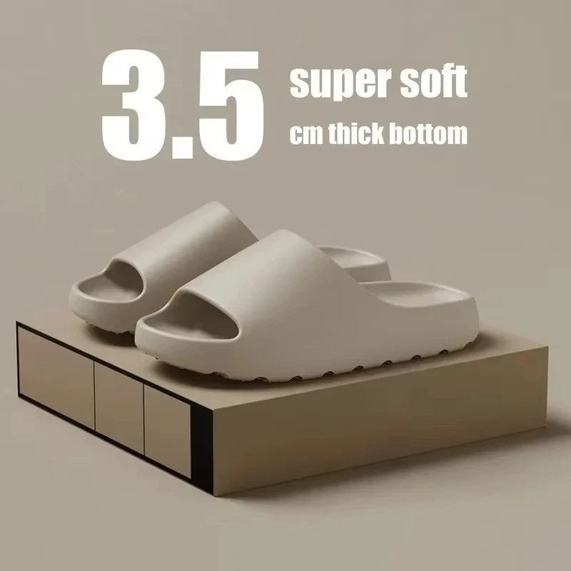 Comfortable Thick Sole Slippers Yeezy Style Summer Beach Slide Sandals (Unisex)