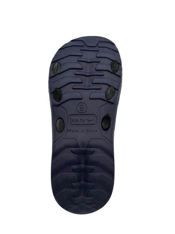 ICS Men's rubber slide sandal slipper Beach Shoe Slip On