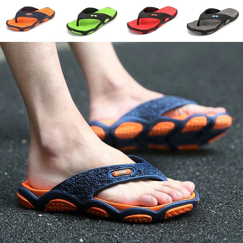 Casual-Summer Mens Flip Flops Sandals Beach EVA Flip-Flops Shoes Shower Slipper