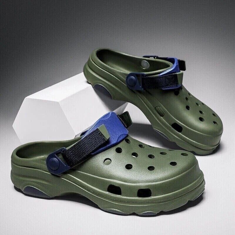 Men Slip On Garden Mules Clogs Sports Sandals Beach Shoes Water Slippers Size US
