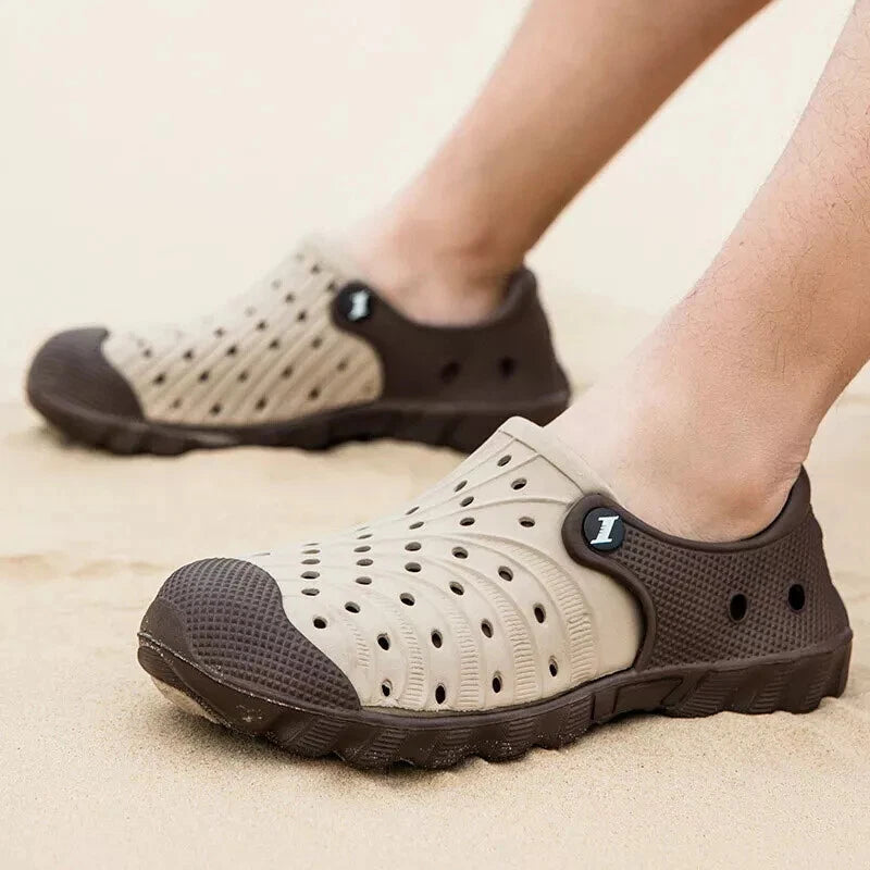 Men's Clogs Slip On Casual Shoes Waterproof Slippers Garden Beach Swim Sandals