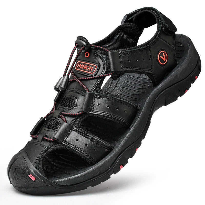 Men Sandals Summer Anti-collision Toe Treking Casual Shoes Hiking Beach Slippers