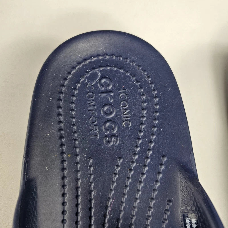 CROCS Baya Flip Unisex Blue Flip Flop Sandals. Size Women 11 & Men 9 Beach Lake