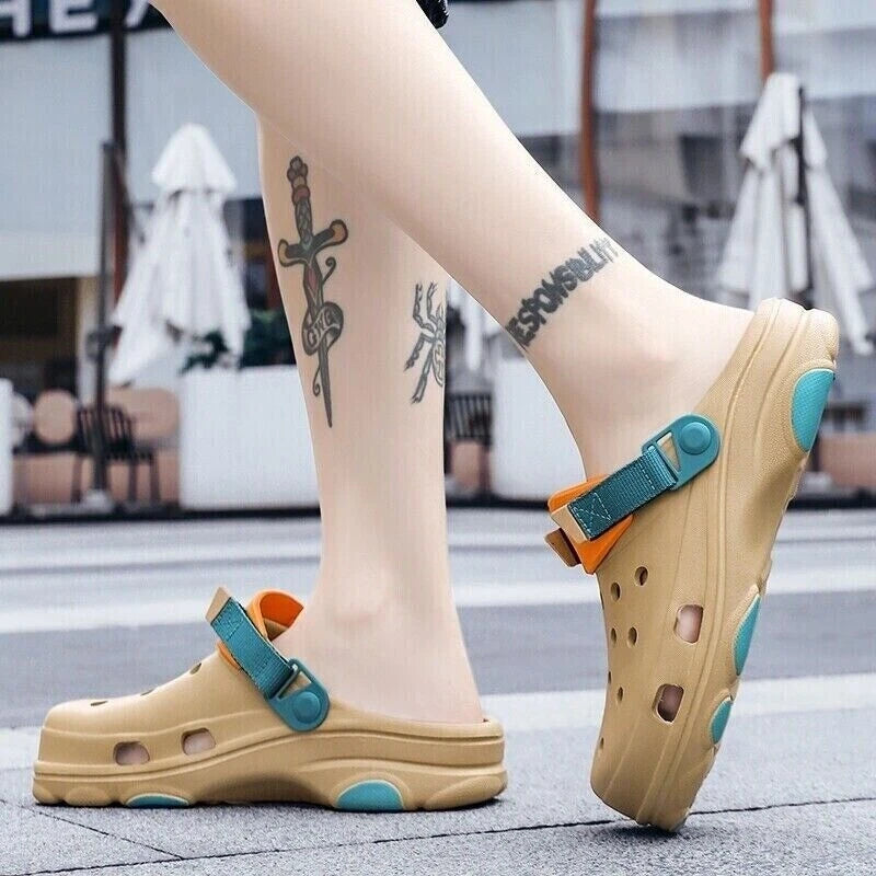 Men Slip On Garden Mules Clogs Sports Sandals Beach Shoes Water Slippers Size US