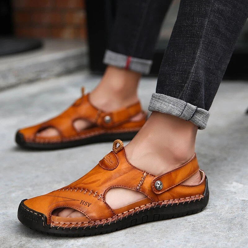 Men's Beach Sandals Breathable Summer Slides Outdoor Non-slip Slippers
