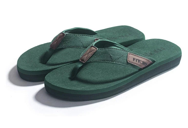 FITORY Men's Flip-Flops, Thongs Sandals Comfort Slippers for Beach Size 14