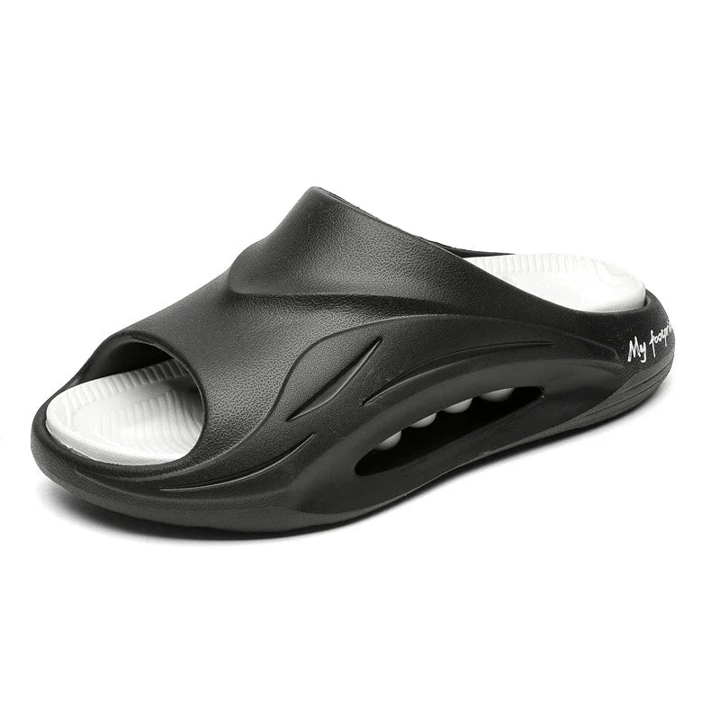 2025 New Men Massage Slippers Slides Indoor Outdoor Sandals Beach Casual