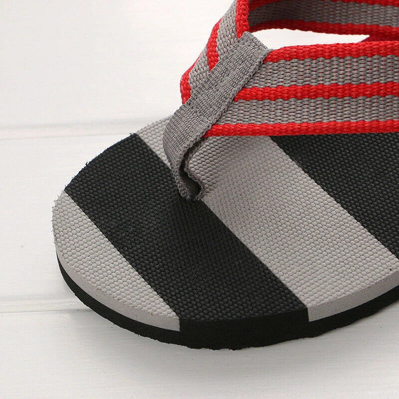 Mens Flat Beach Flip Flops Slippers Shoes Indoor Outdoor Sandals Casual Home