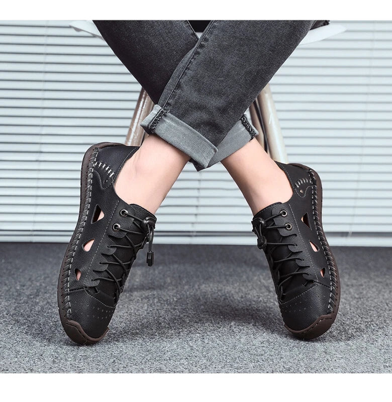 Summer Men's Sandals Moccasin Hiking Beach Slipper Comfortable Casual Shoes