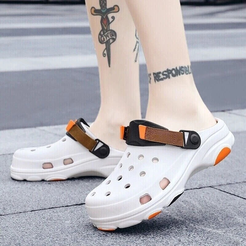 Men Slip On Garden Mules Clogs Sports Sandals Beach Shoes Water Slippers Size US