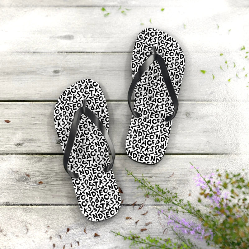 Alphabets Flip Flops - Beach Slippers, Hawaii, Havaianas