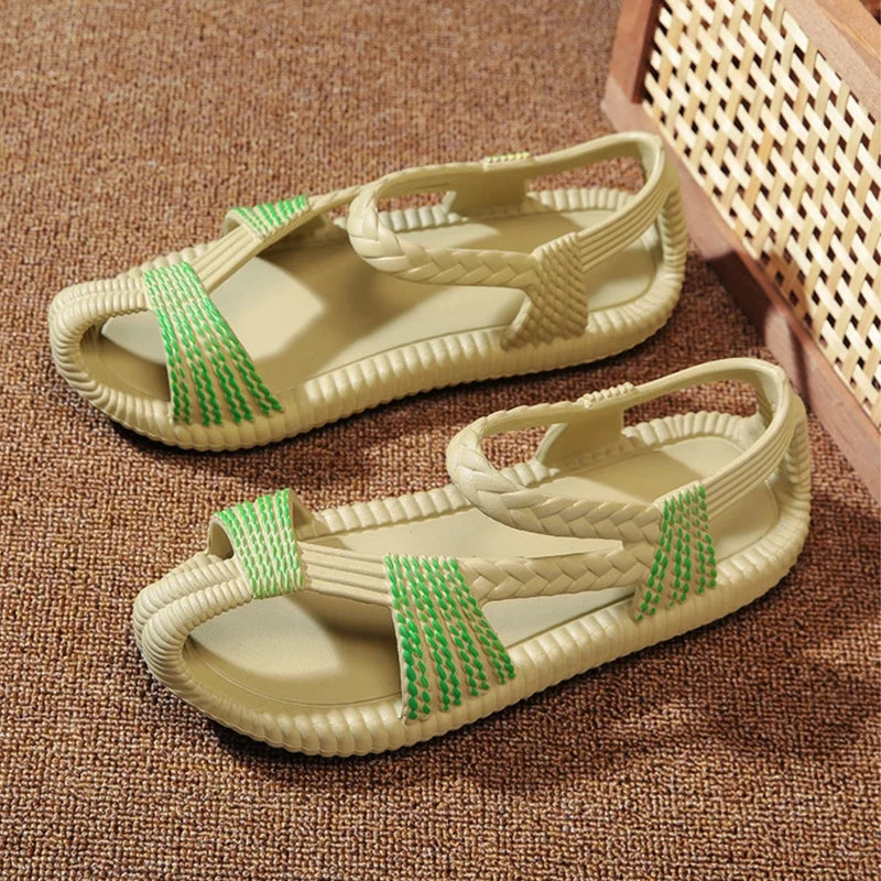 Men's Classic Summer Gladiator Sandals - Lightweight EVA Flip Flops Beach Slides