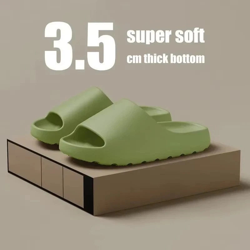 Comfortable Thick Sole Slippers Yeezy Style Summer Beach Slide Sandals (Unisex)