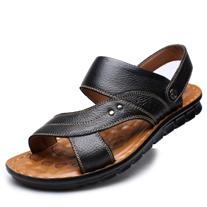 NEW Mens Summer Gladiator Casual Beach Slip On Fisherman Sandals Slippers Shoes